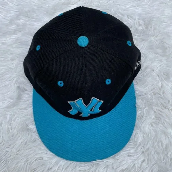 New York Men Hat NY Cap Baseball Hat BlackBlue Sport Hat Size 56cm 6.75 - Picture 4 of 9